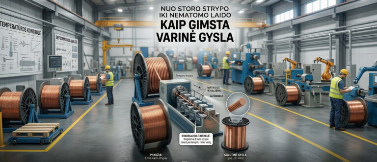 Nuo storo strypo iki nematomo laido: Kaip gimsta varinė gysla