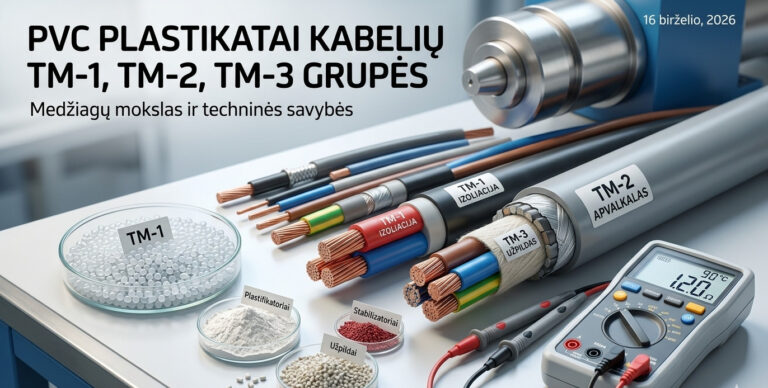 PVC plastikatai kabelių pramonėje: Pagrindinės TM grupės ir jų savybės
